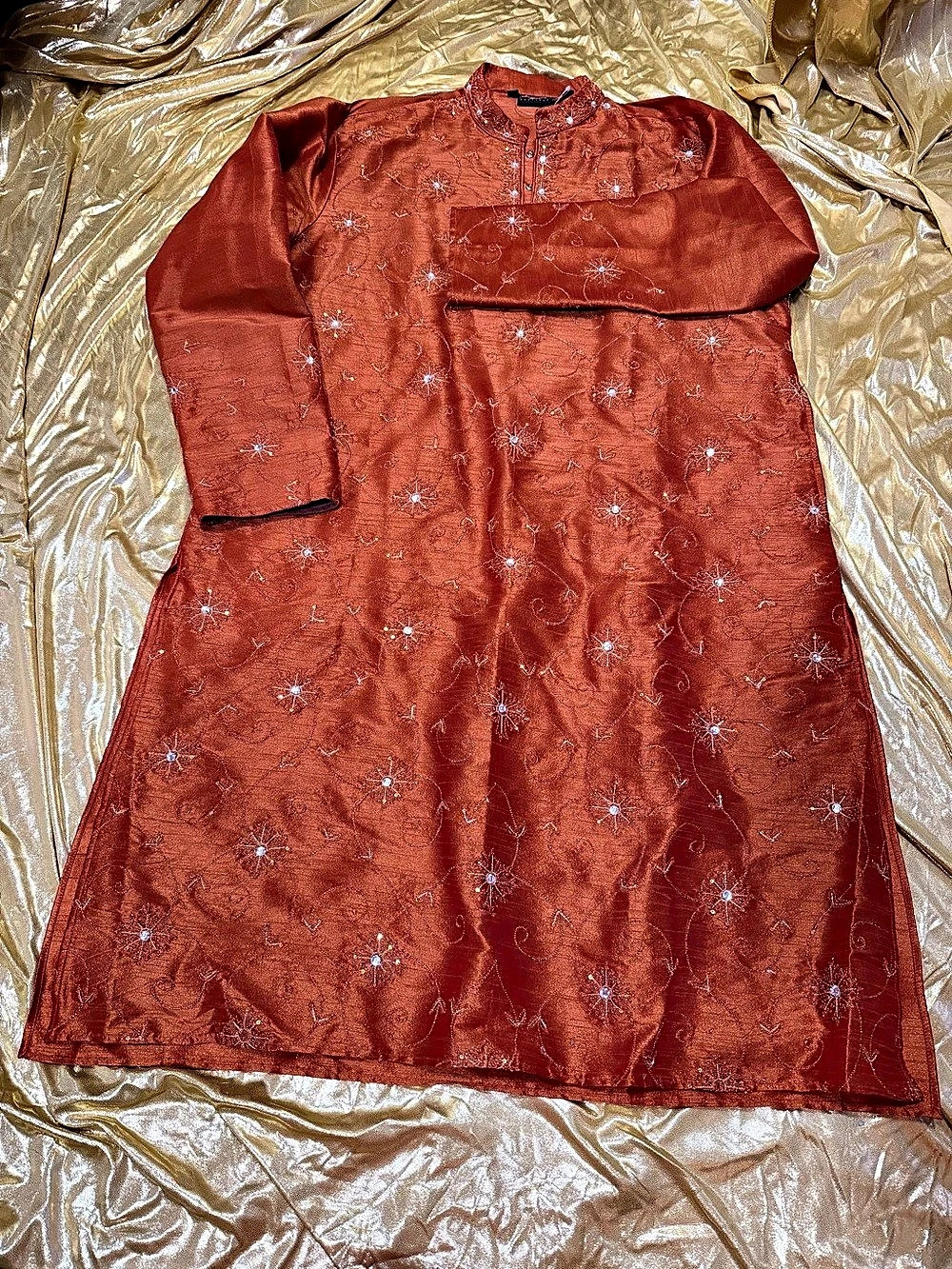 Disney Studios Costume Dept Kurta Set in Orange & Beige Size 36